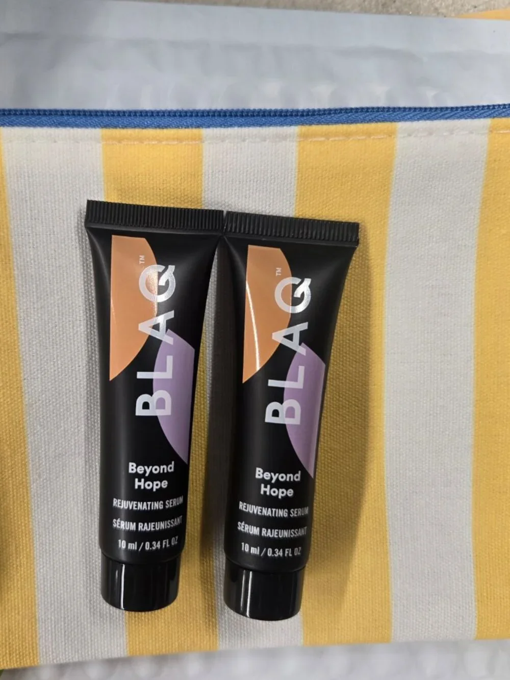 🌸2X Blaq beyond hope rejuvenating serum with FREE JULY IPSY GLAM BAG
